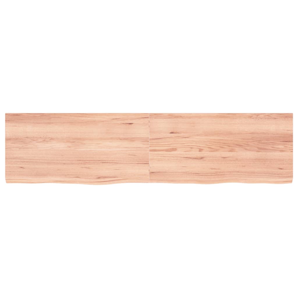 Vidaxx plan de lavabo 160x40x (2-4) cm bois massif traité marron clair