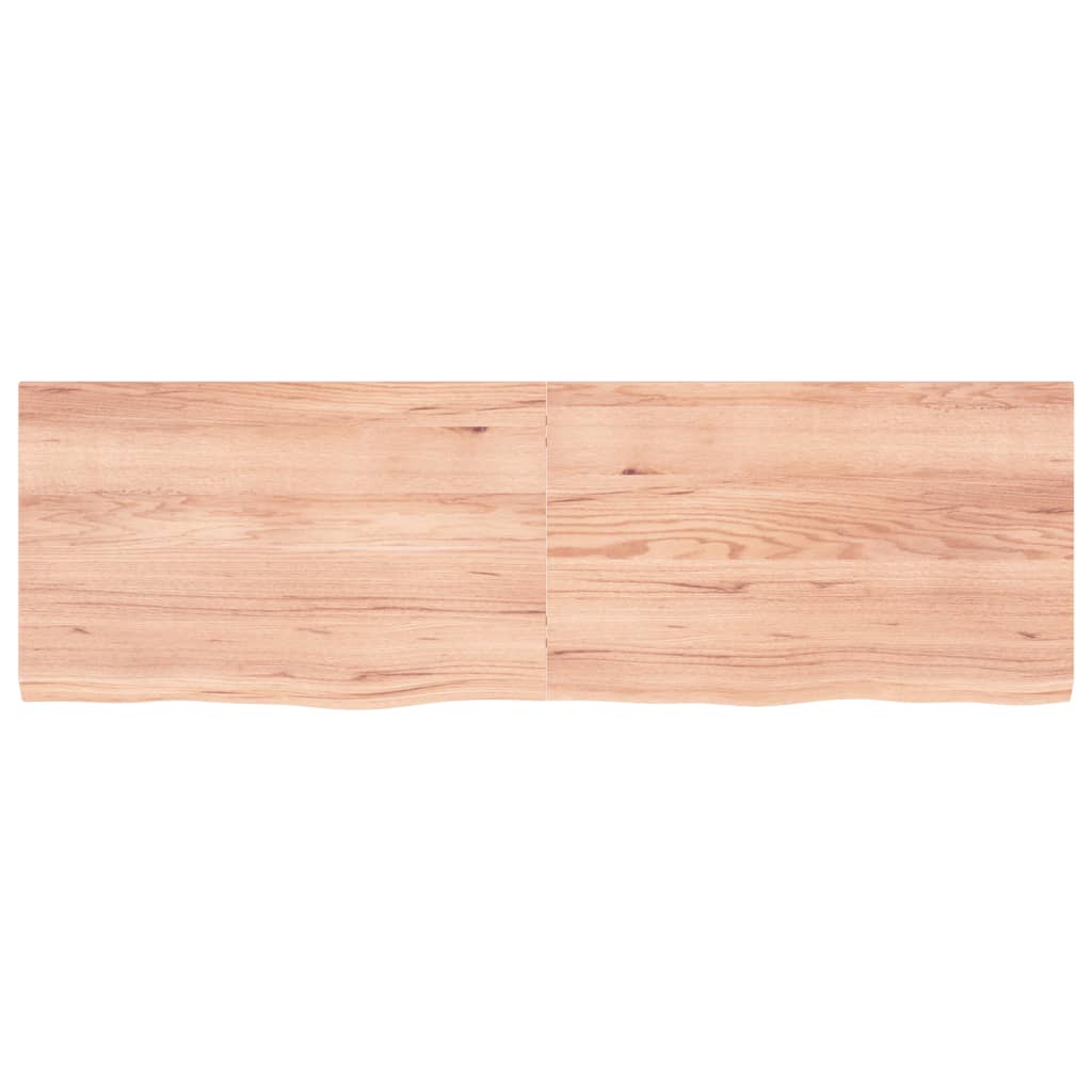 Vidaxx plan de lavabo 160x50x (2-4) cm bois massif traité marron clair