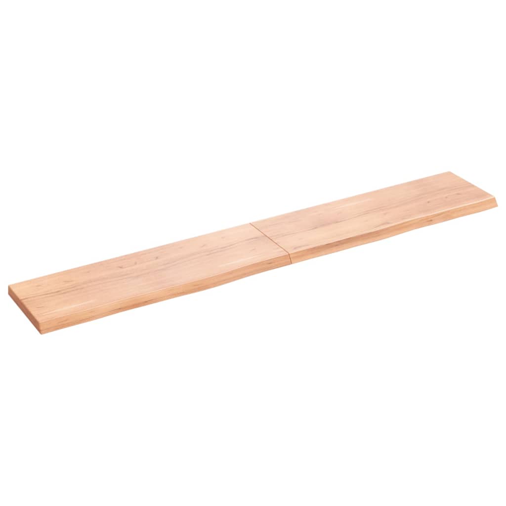 Vidaxx plan de lavabo 180x30x (2-4) cm bois massif traité marron clair