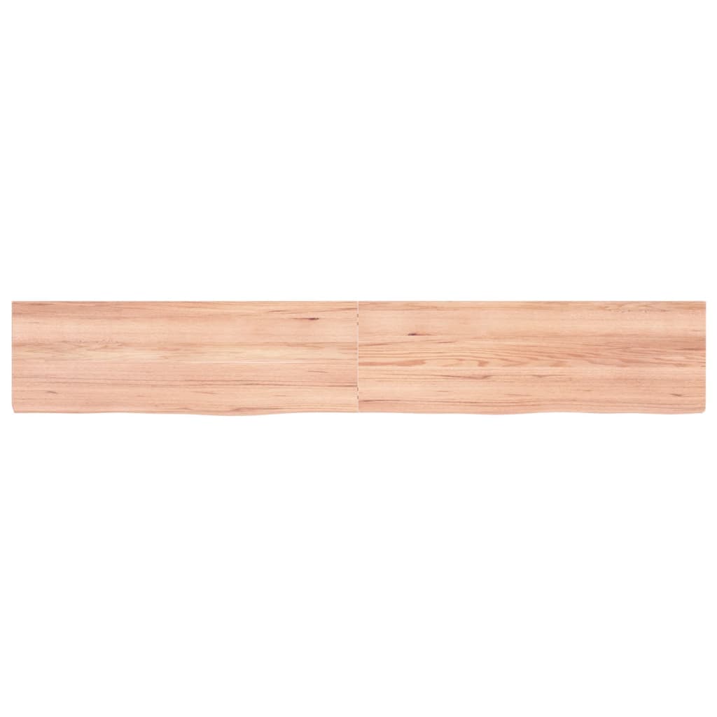 Vidaxx plan de lavabo 180x30x (2-4) cm bois massif traité marron clair