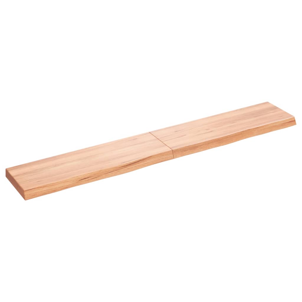 Vidaxx plan de lavabo 180x30x (2-6) cm bois massif traité marron clair