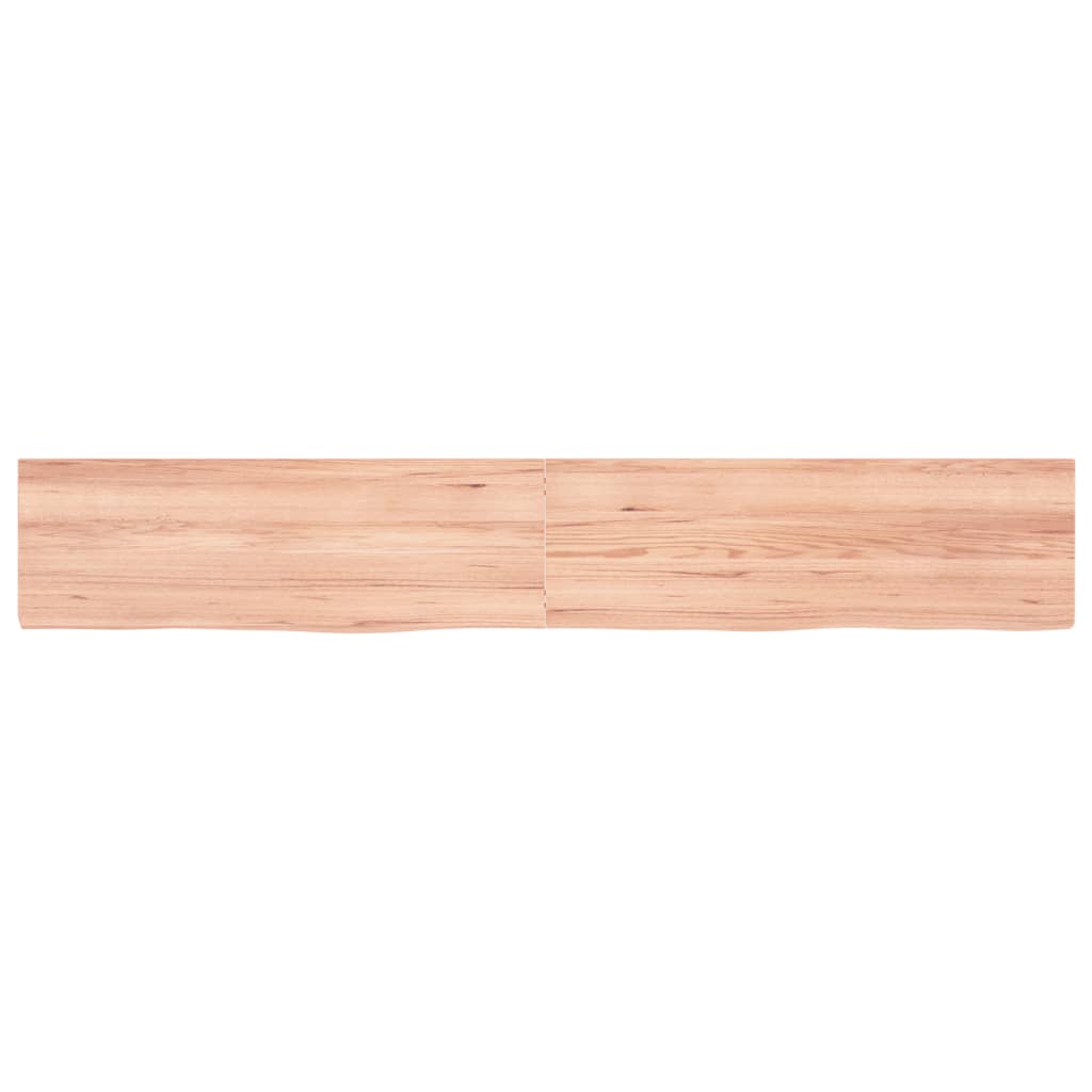 Vidaxx plan de lavabo 180x30x (2-6) cm bois massif traité marron clair