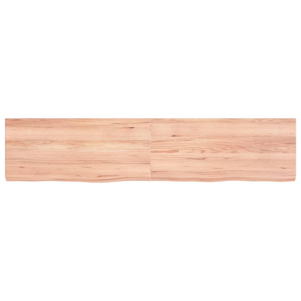 Vidaxx plan de lavabo 180x40x (2-6) cm bois massif traité marron clair