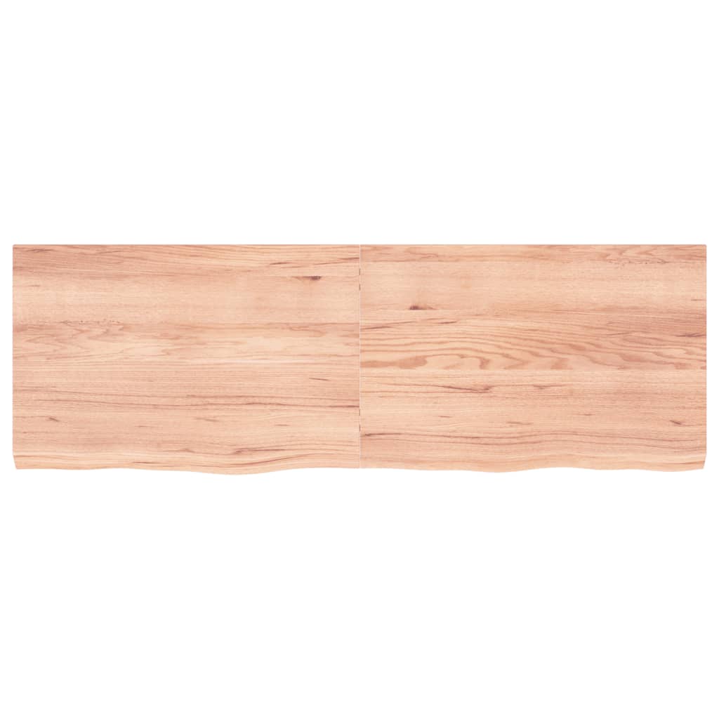 Vidaxx plan de lavabo 180x60x (2-6) cm bois massif traité marron clair