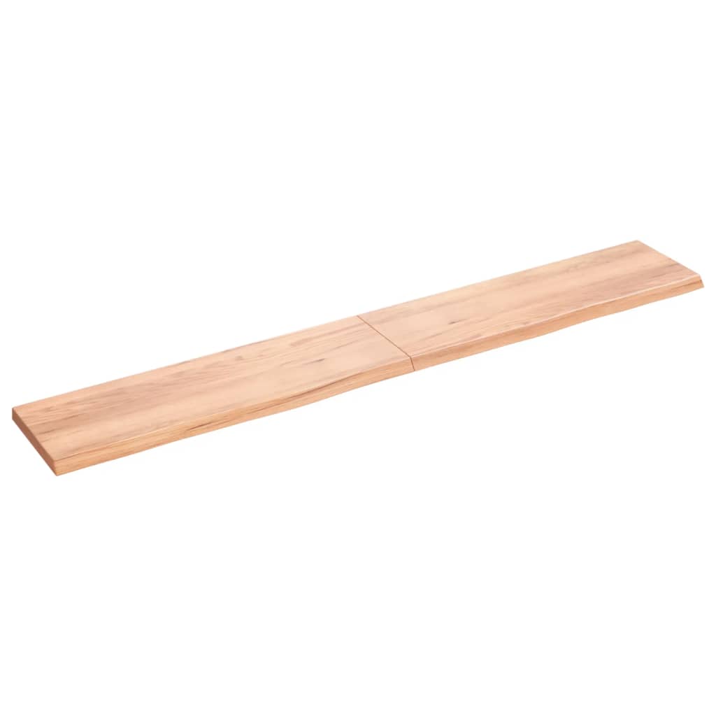 VidaXL Plan de lavabo 200x30x (2-4) cm bois massif traité marron clair