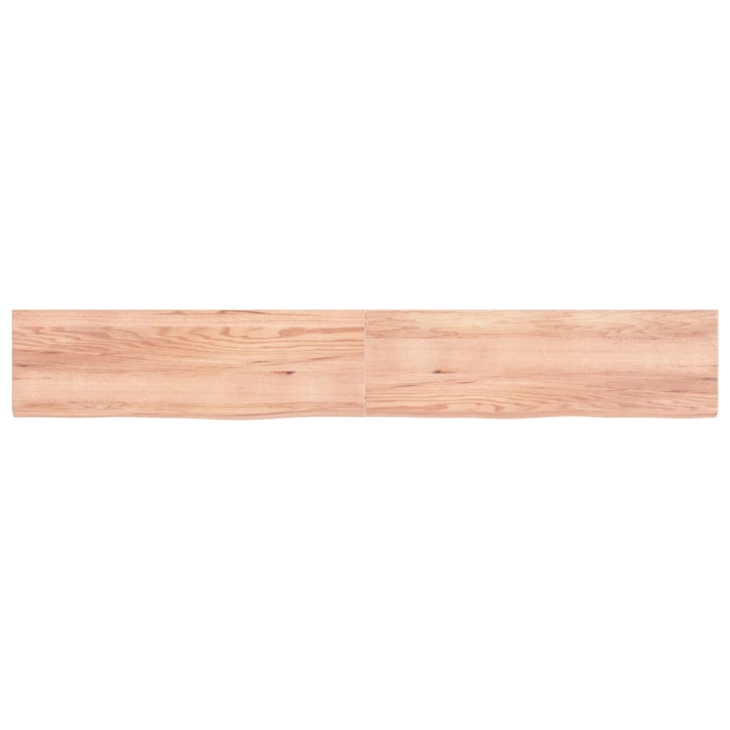 VidaXL Plan de lavabo 200x30x (2-4) cm bois massif traité marron clair