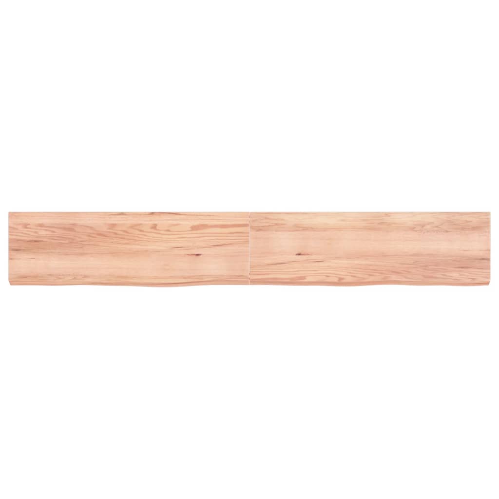 Vidaxx plan de lavabo 200x30x (2-6) cm bois massif traité marron clair