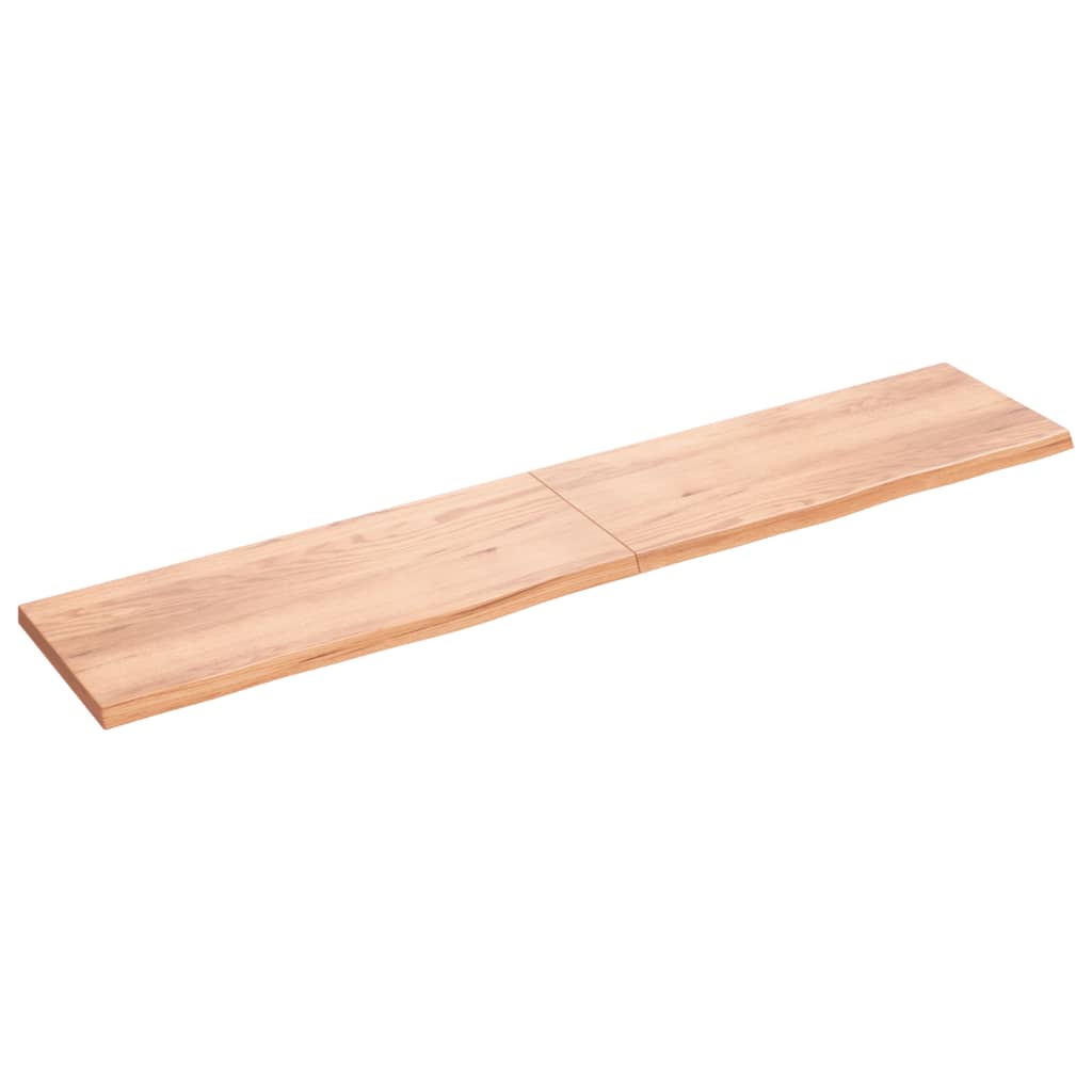 Vidaxx plan de lavabo 200x40x (2-4) cm bois massif traité marron clair