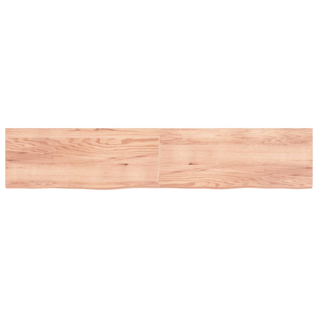 Vidaxx plan de lavabo 200x40x (2-4) cm bois massif traité marron clair