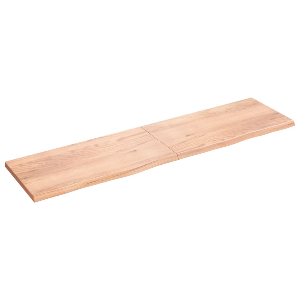 Vidaxx plan de lavabo 200x50x (2-4) cm bois massif traité marron clair