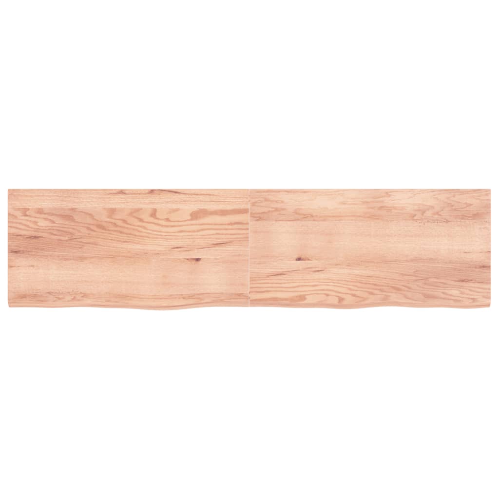 Vidaxx plan de lavabo 200x50x (2-4) cm bois massif traité marron clair