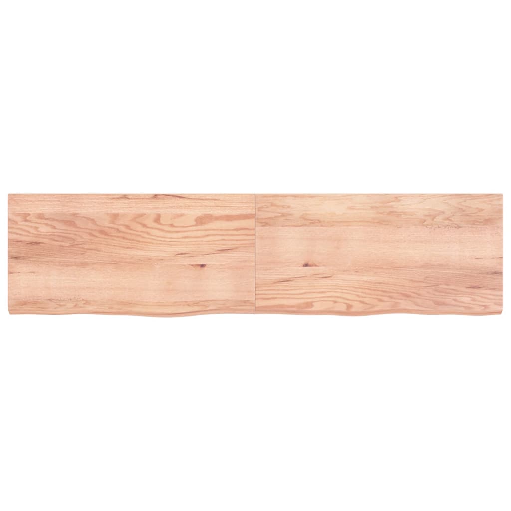 Vidaxx plan de lavabo 200x50x (2-6) cm bois massif traité marron clair