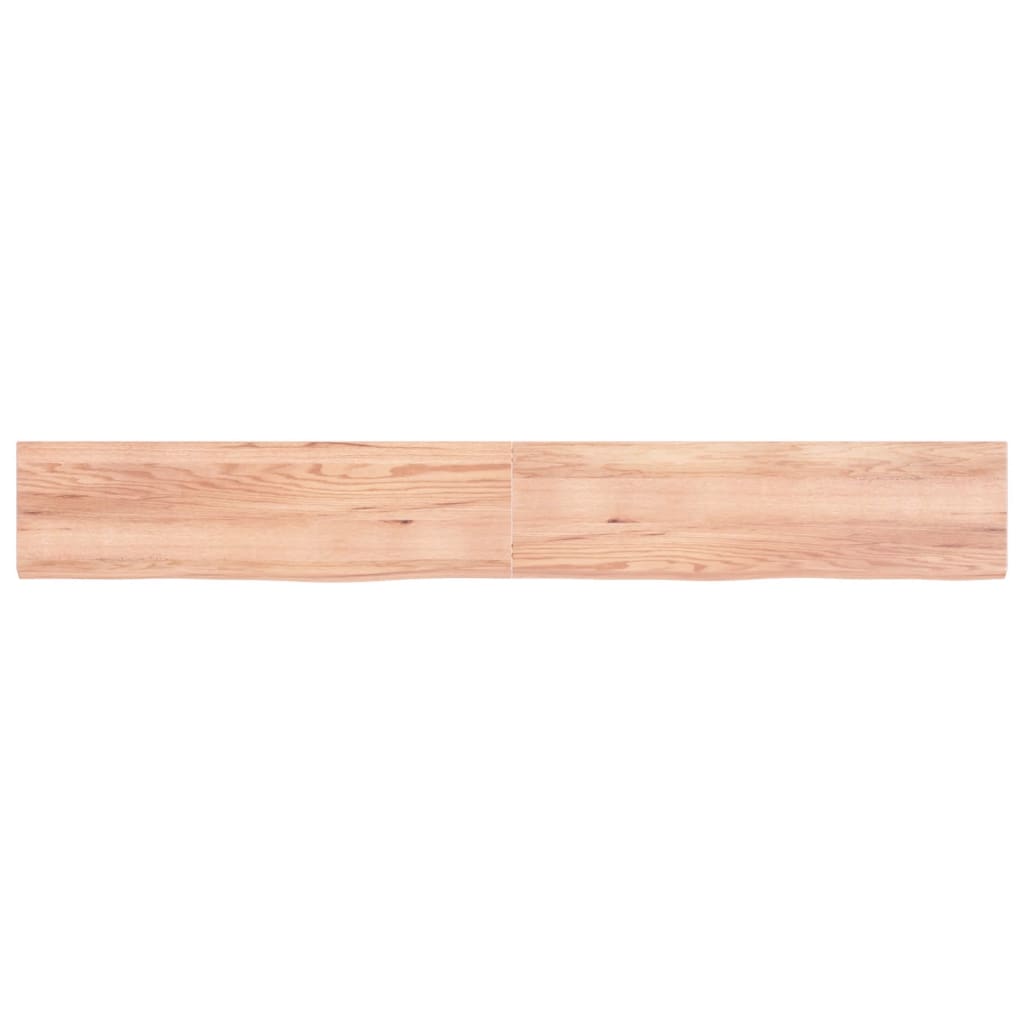 Vidaxx plan de lavabo 220x30x (2-4) cm bois massif traité marron clair