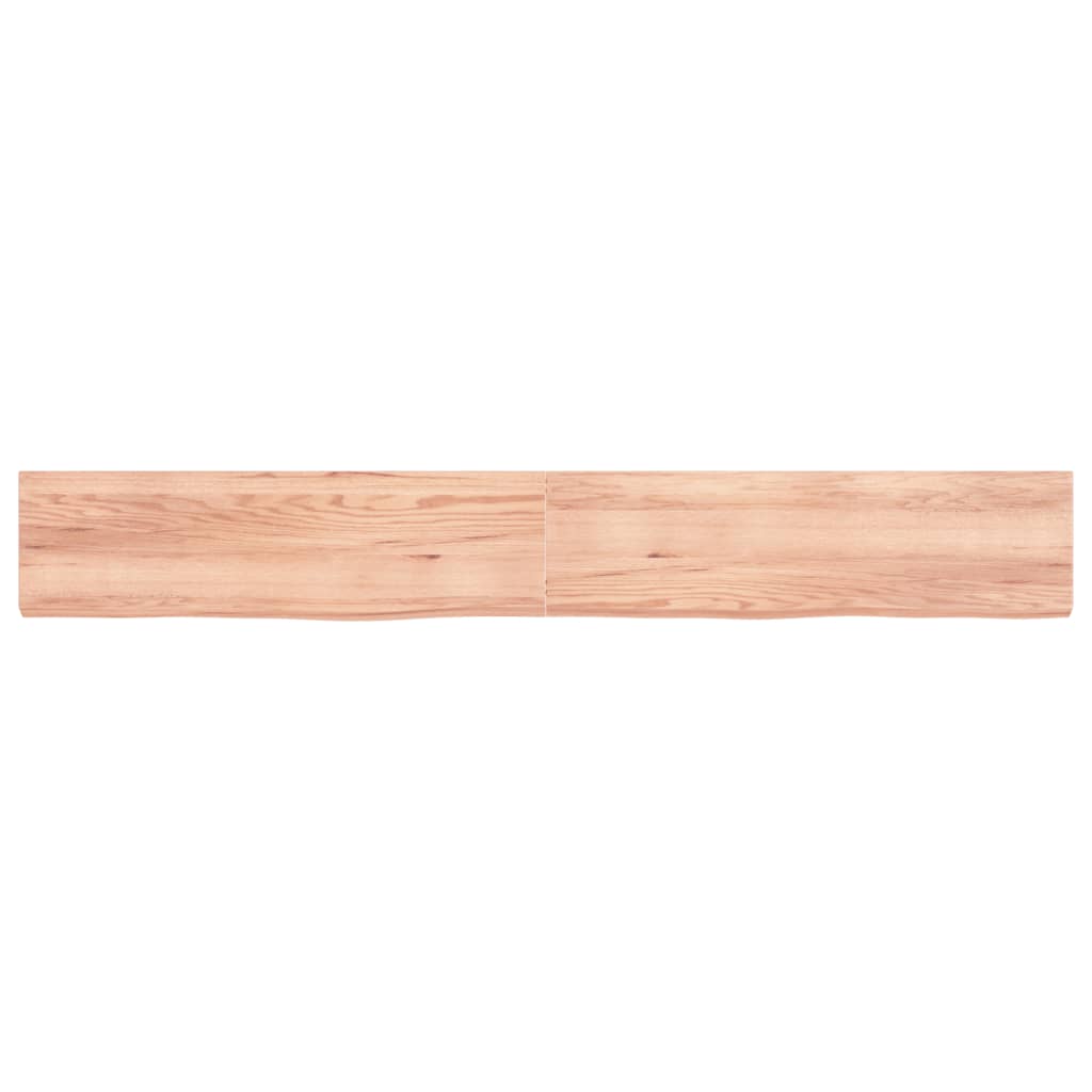 Vidaxx plan de lavabo 220x30x (2-6) cm bois massif traité marron clair