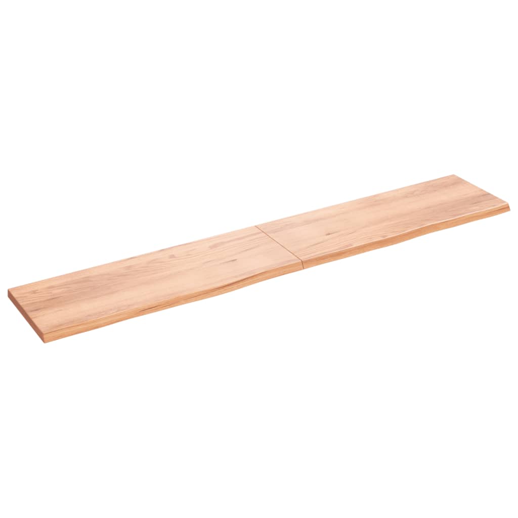 Vidaxx plan de lavabo 220x40x (2-4) cm bois massif traité marron clair