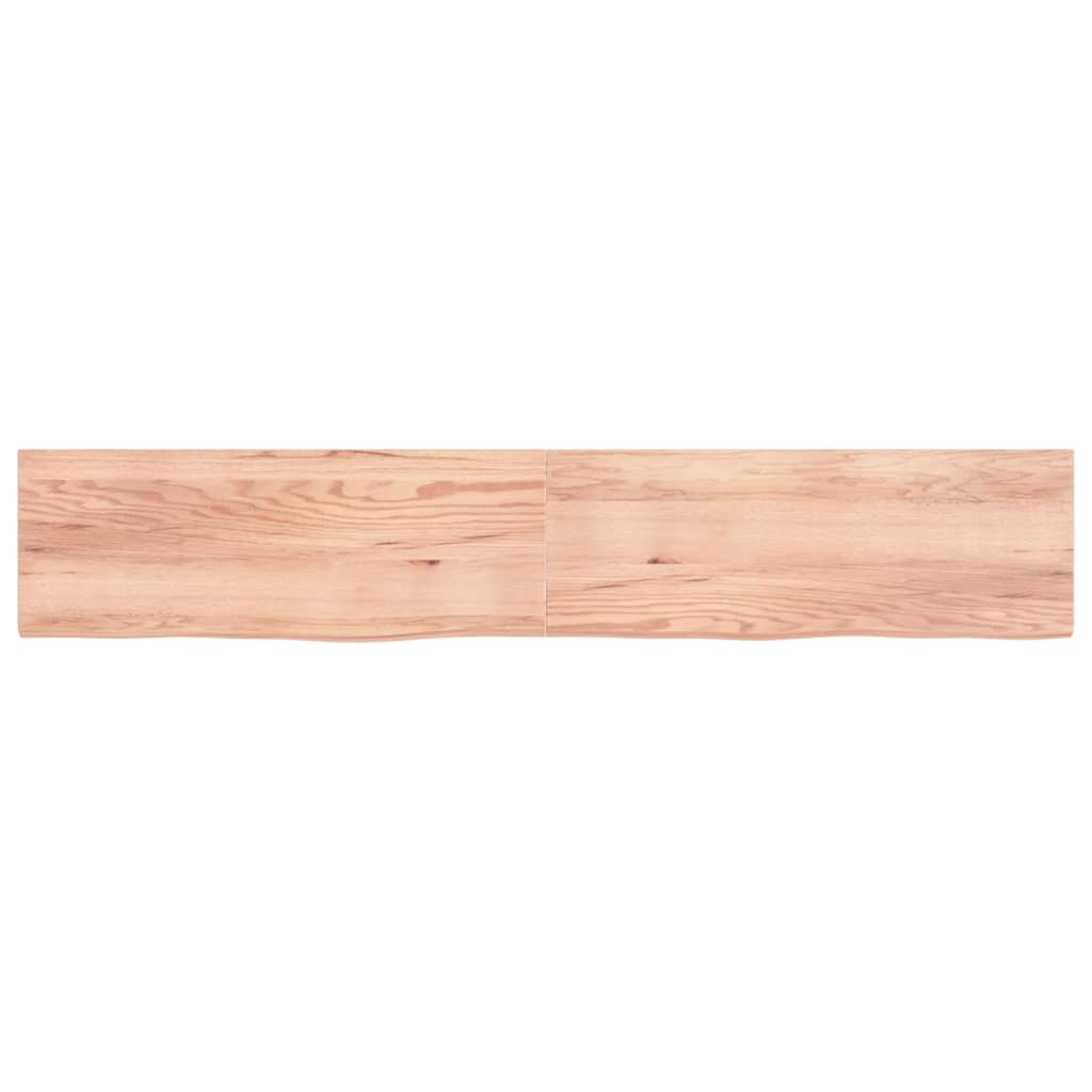 Vidaxx plan de lavabo 220x40x (2-4) cm bois massif traité marron clair