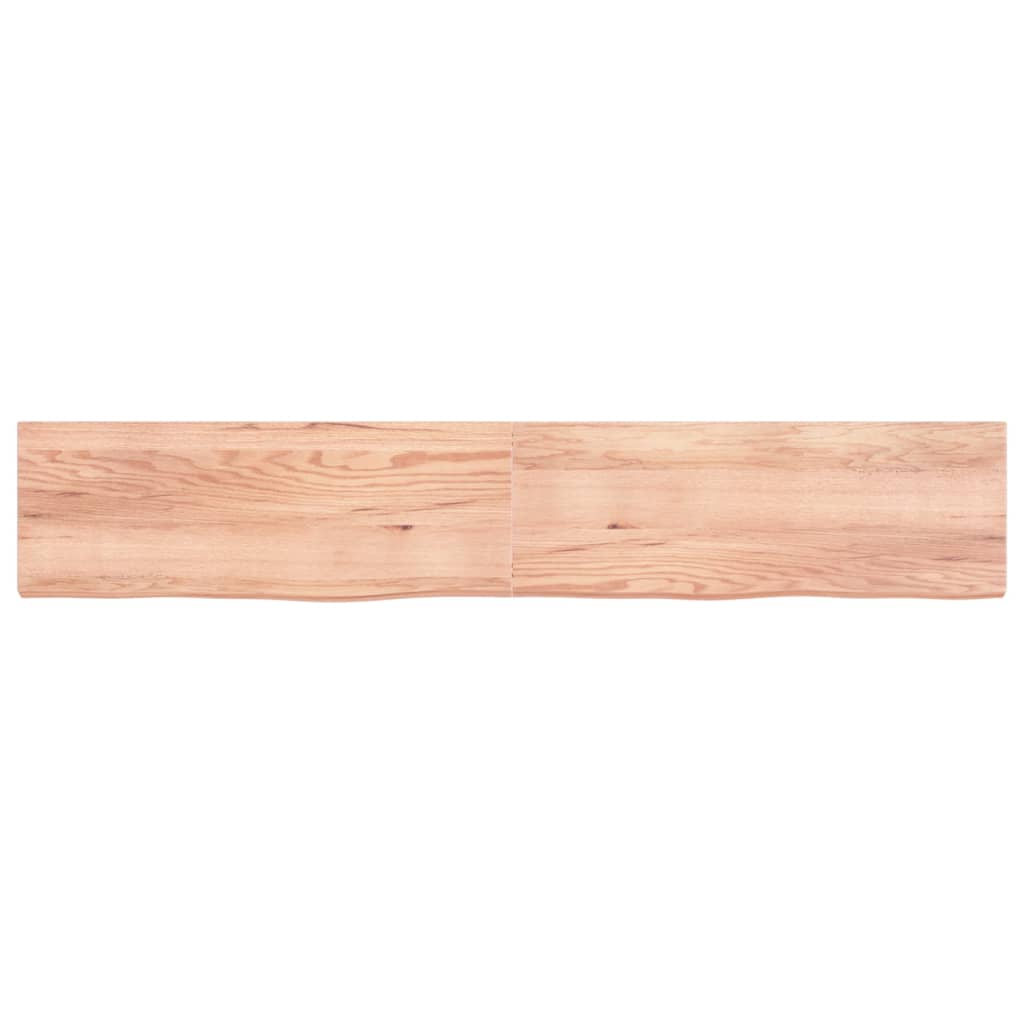 Vidaxx plan de lavabo 220x40x (2-6) cm bois massif traité marron clair