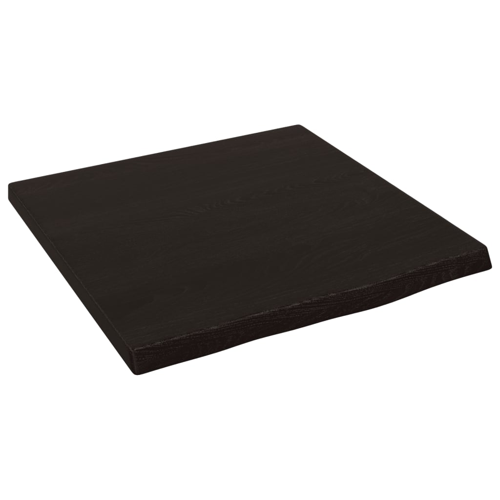 VidaXL Plan de lavabo 40x40x2 cm bois massif traité brun foncé