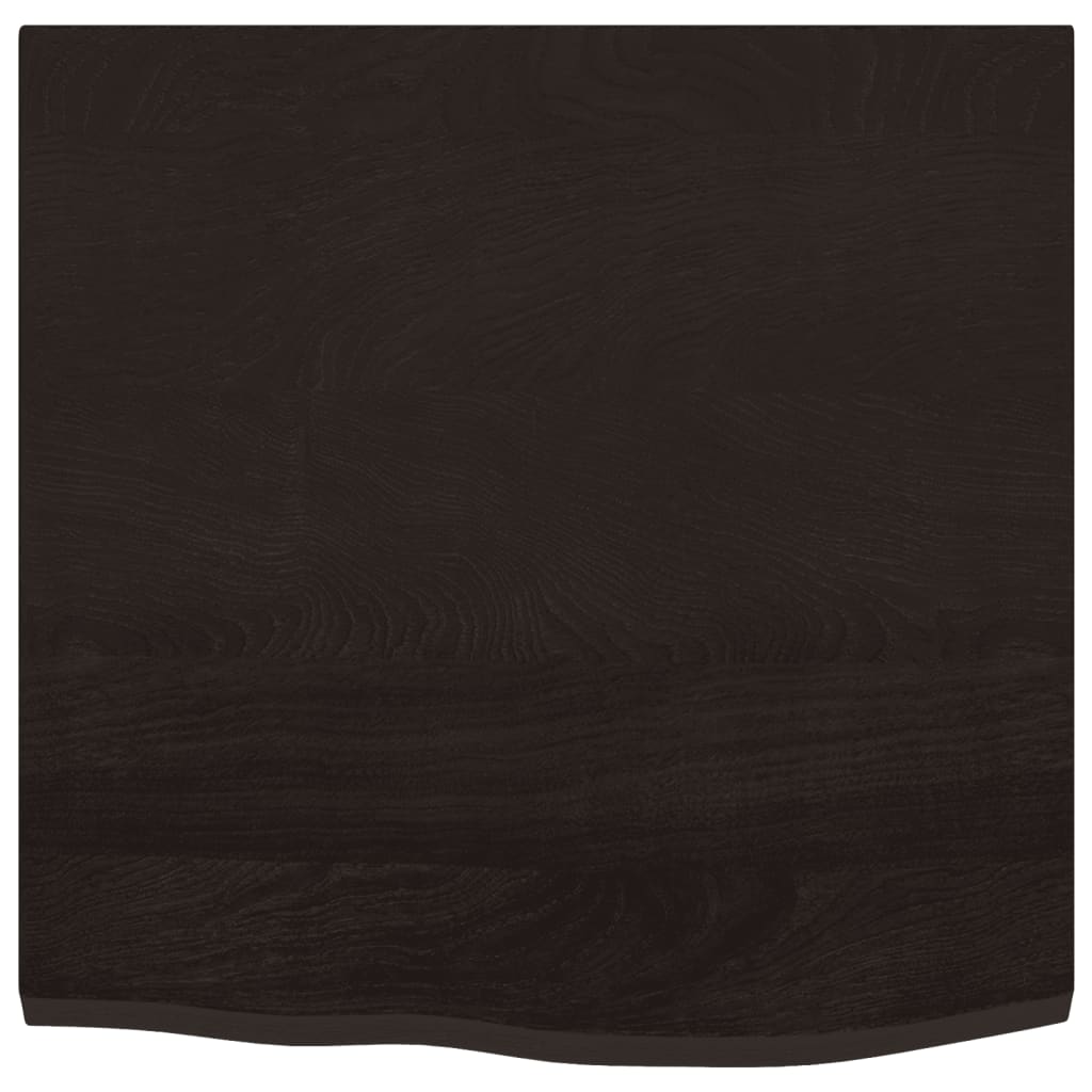 Vidaxx plan de vasque 60x60x2 cm bois massif traité marron foncé