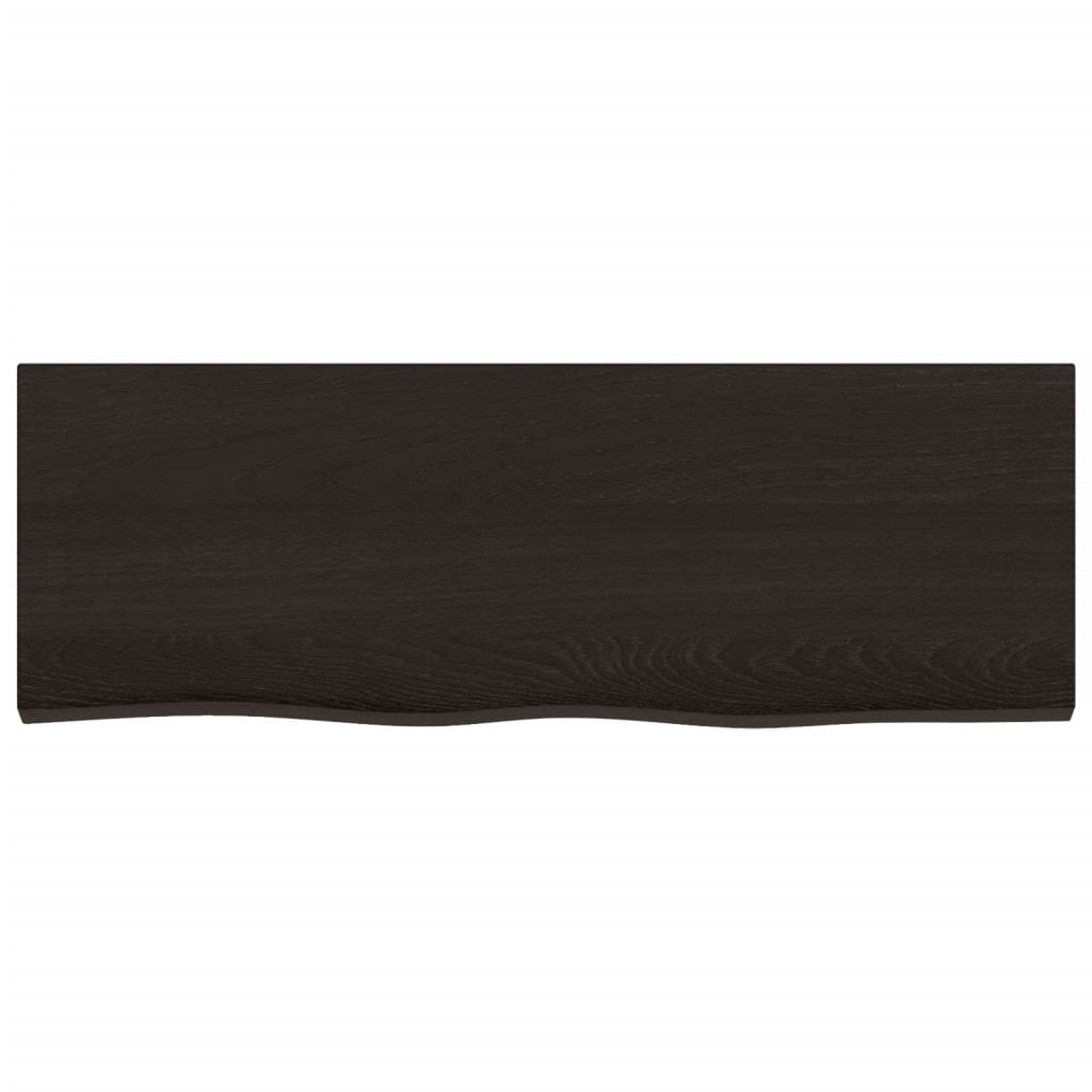 Vidaxx plan de lavabo 80x30x2 cm bois massif traité marron foncé