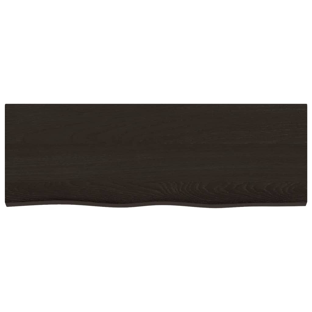 Vidaxx plan de lavabo 80x30x (2-4) cm bois massif traité marron foncé
