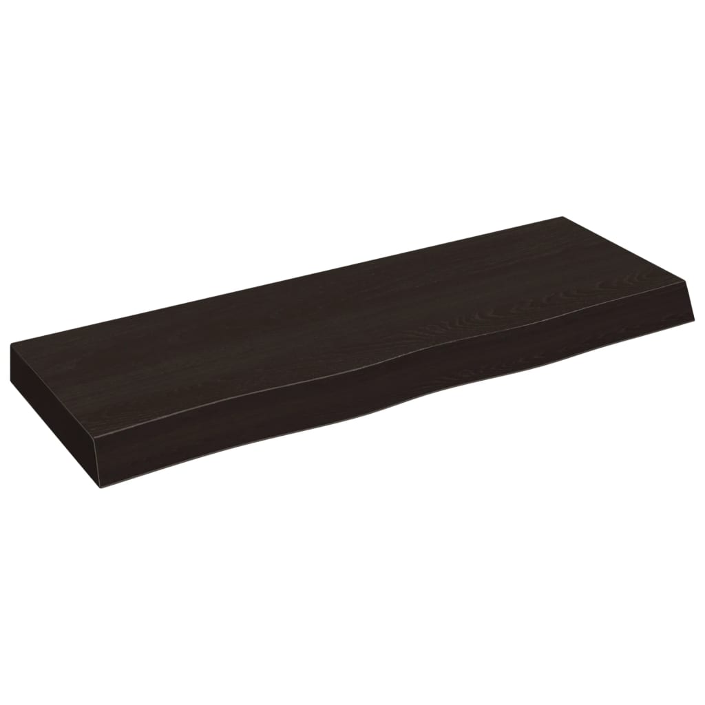 Vidaxx plan de lavabo 80x30x (2-6) cm bois massif traité marron foncé