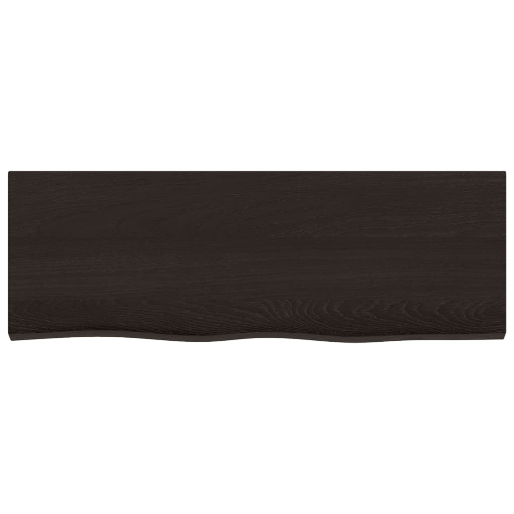 Vidaxx plan de lavabo 80x30x (2-6) cm bois massif traité marron foncé