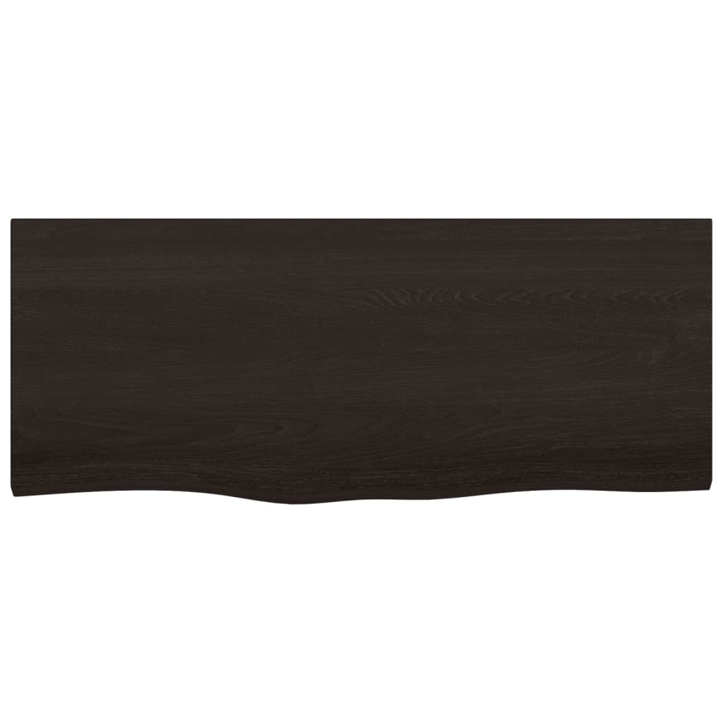 Vidaxx plan de lavabo 100x40x (2-4) cm bois massif traité marron foncé