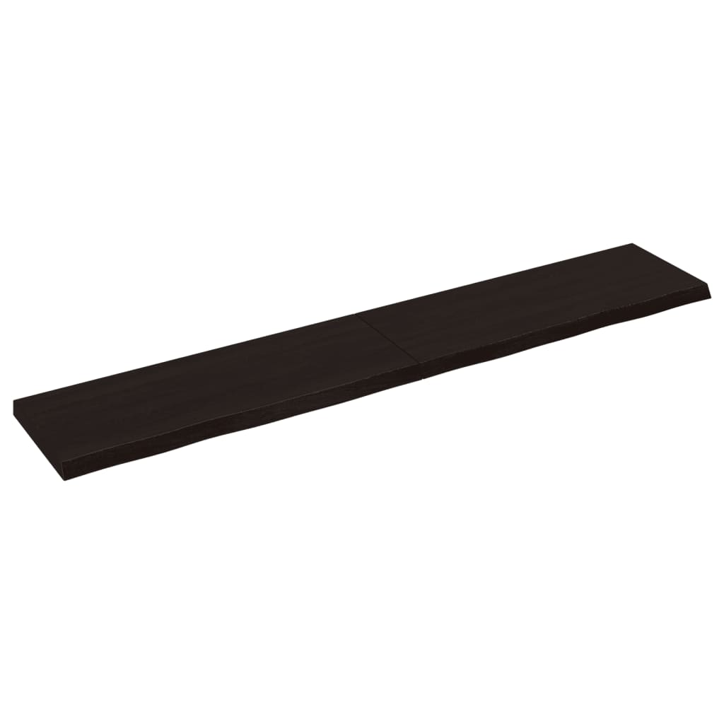 Vidaxx plan de lavabo 160x30x (2-4) cm bois massif traité marron foncé