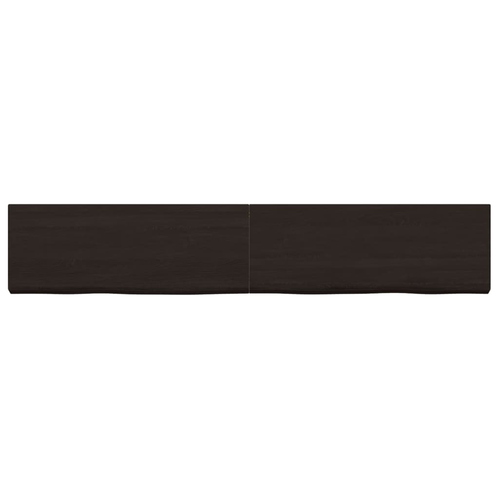 Vidaxx plan de lavabo 160x30x (2-6) cm bois massif traité marron foncé
