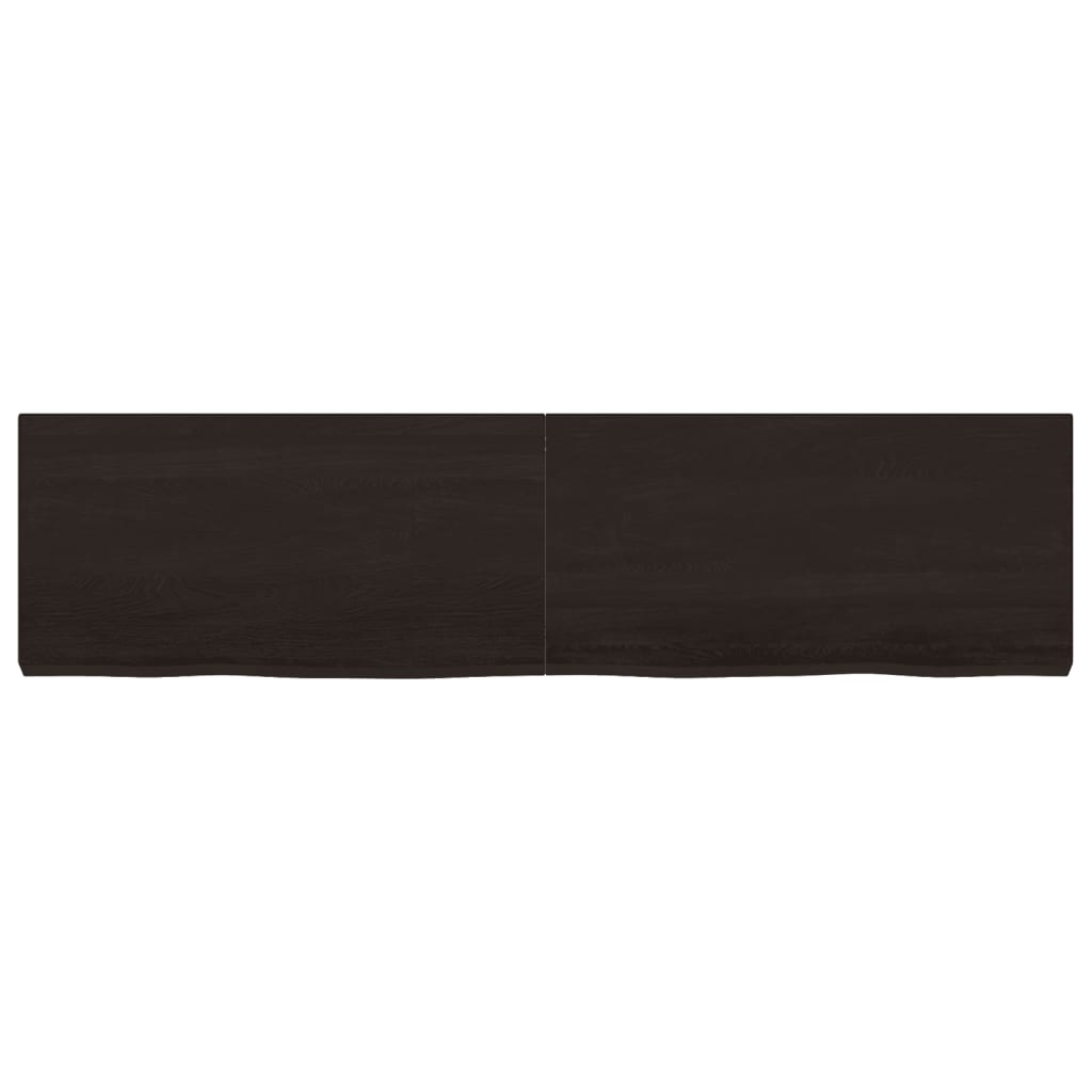 Vidaxx plan de lavabo 160x40x (2-6) cm bois massif traité marron foncé
