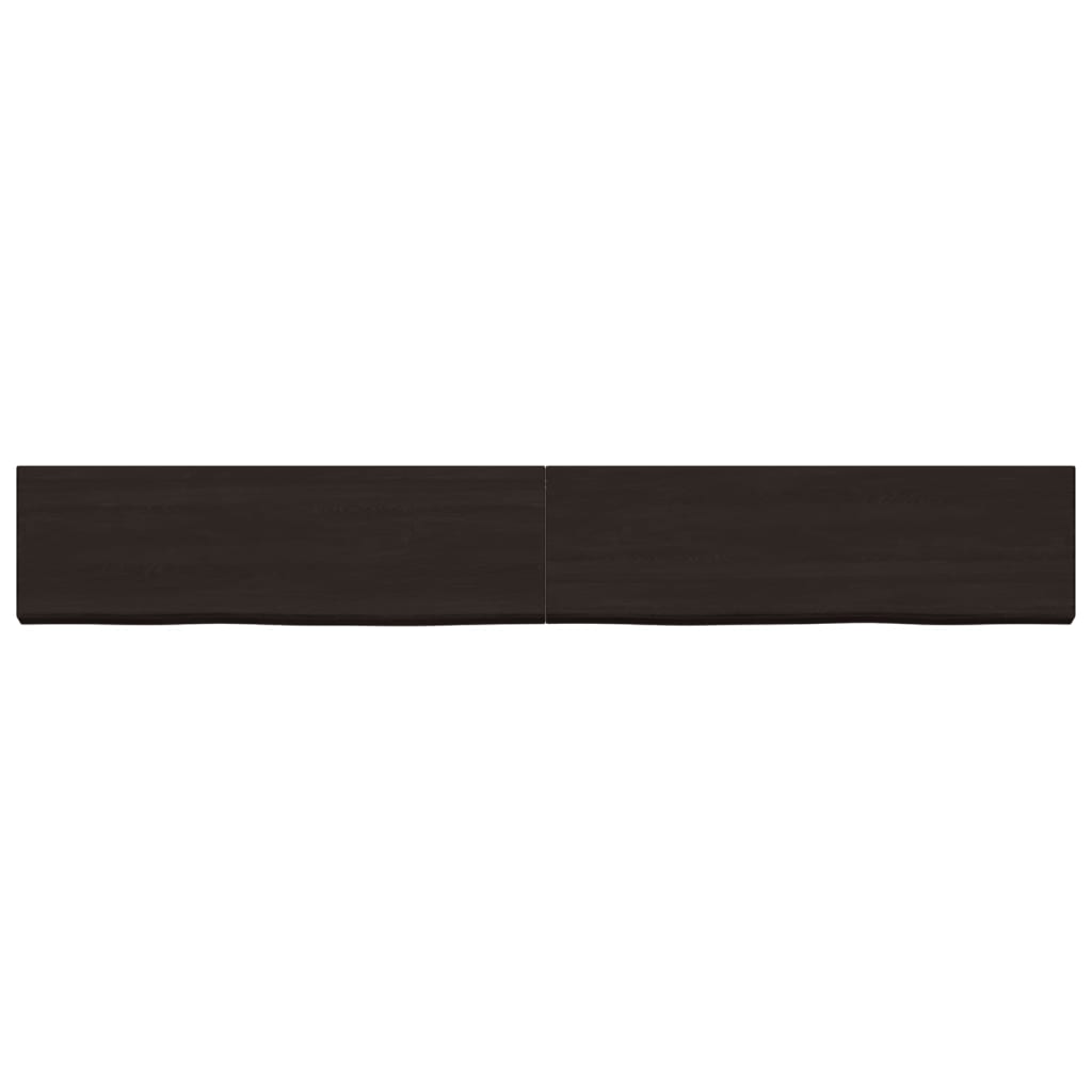 Vidaxx plan de lavabo 200x30x (2-6) cm bois massif traité marron foncé