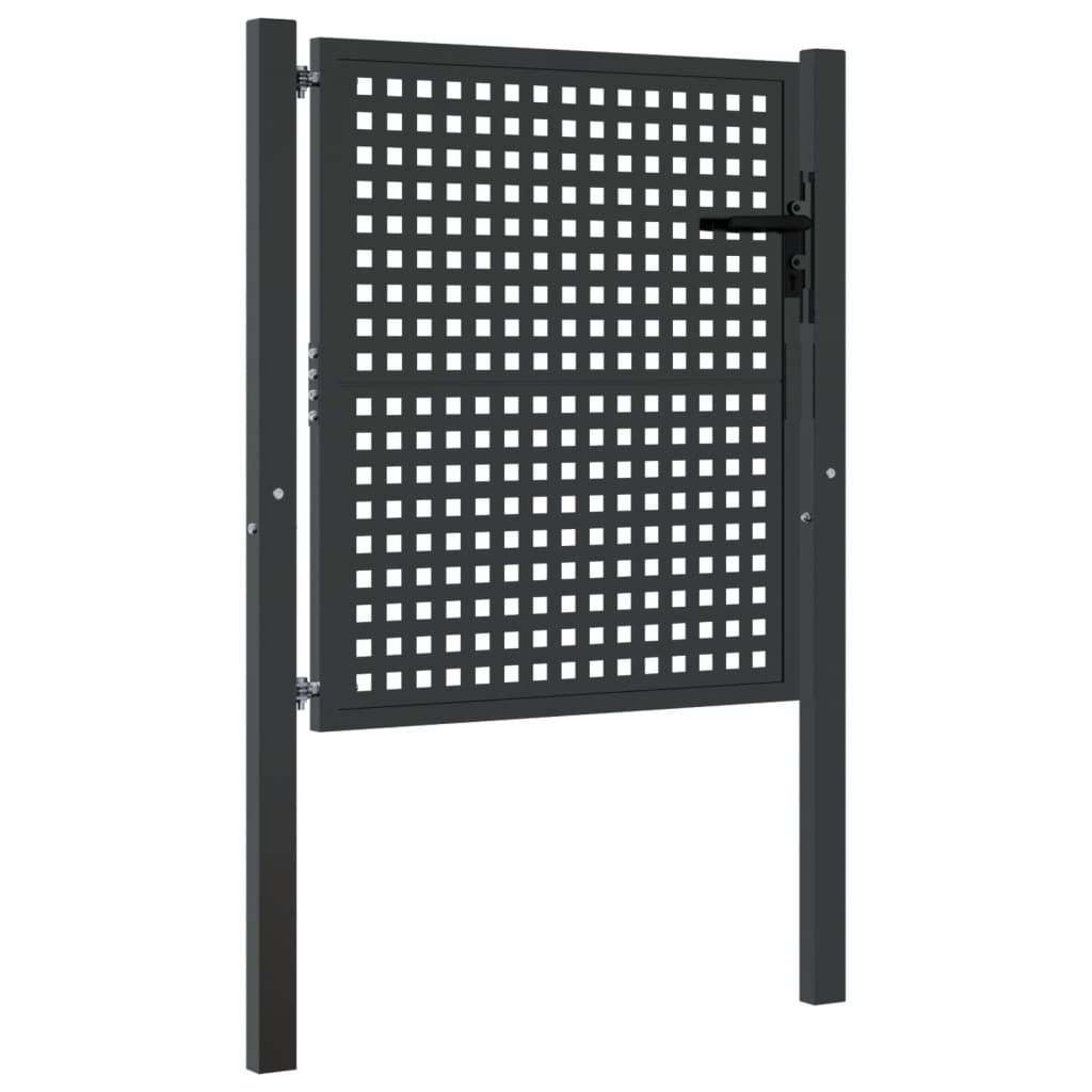 VidaXL Portail 105x150 cm acier anthracite