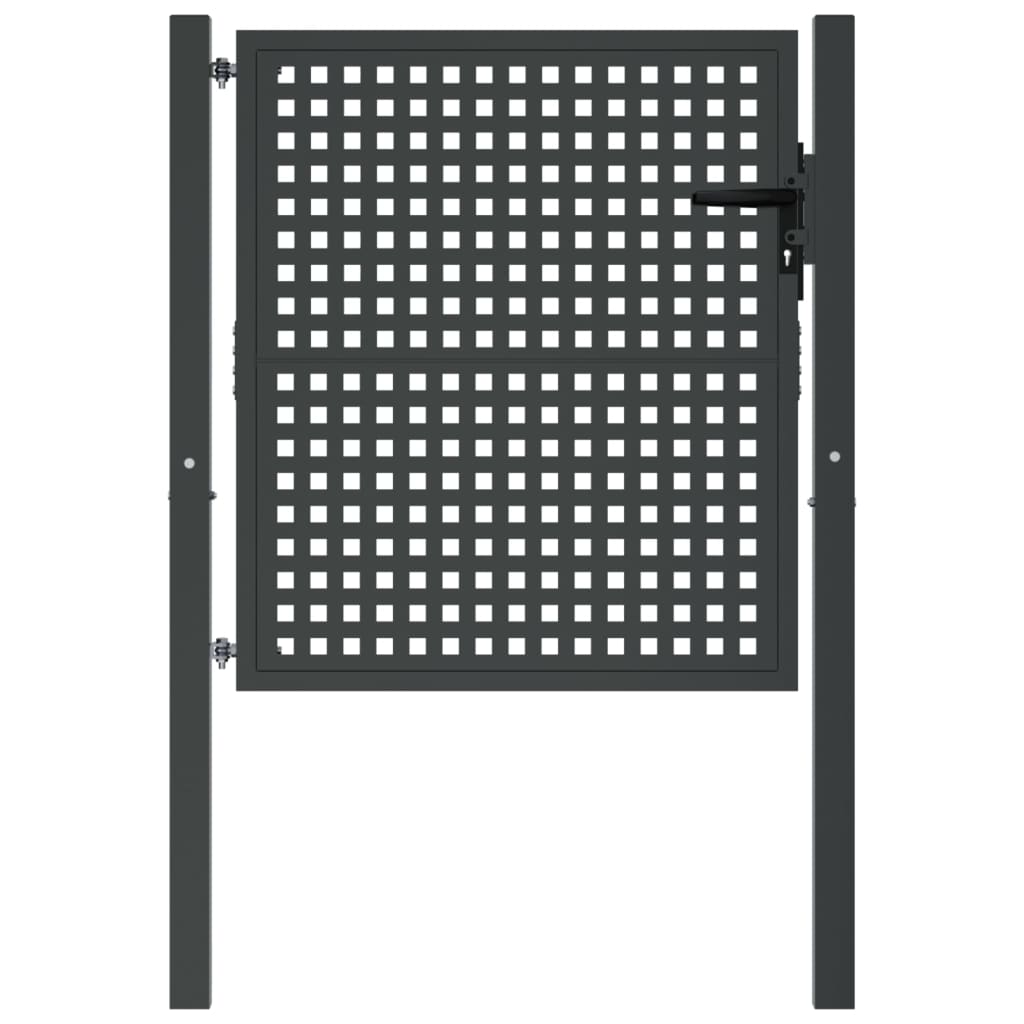 VidaXL Portail 105x150 cm acier anthracite