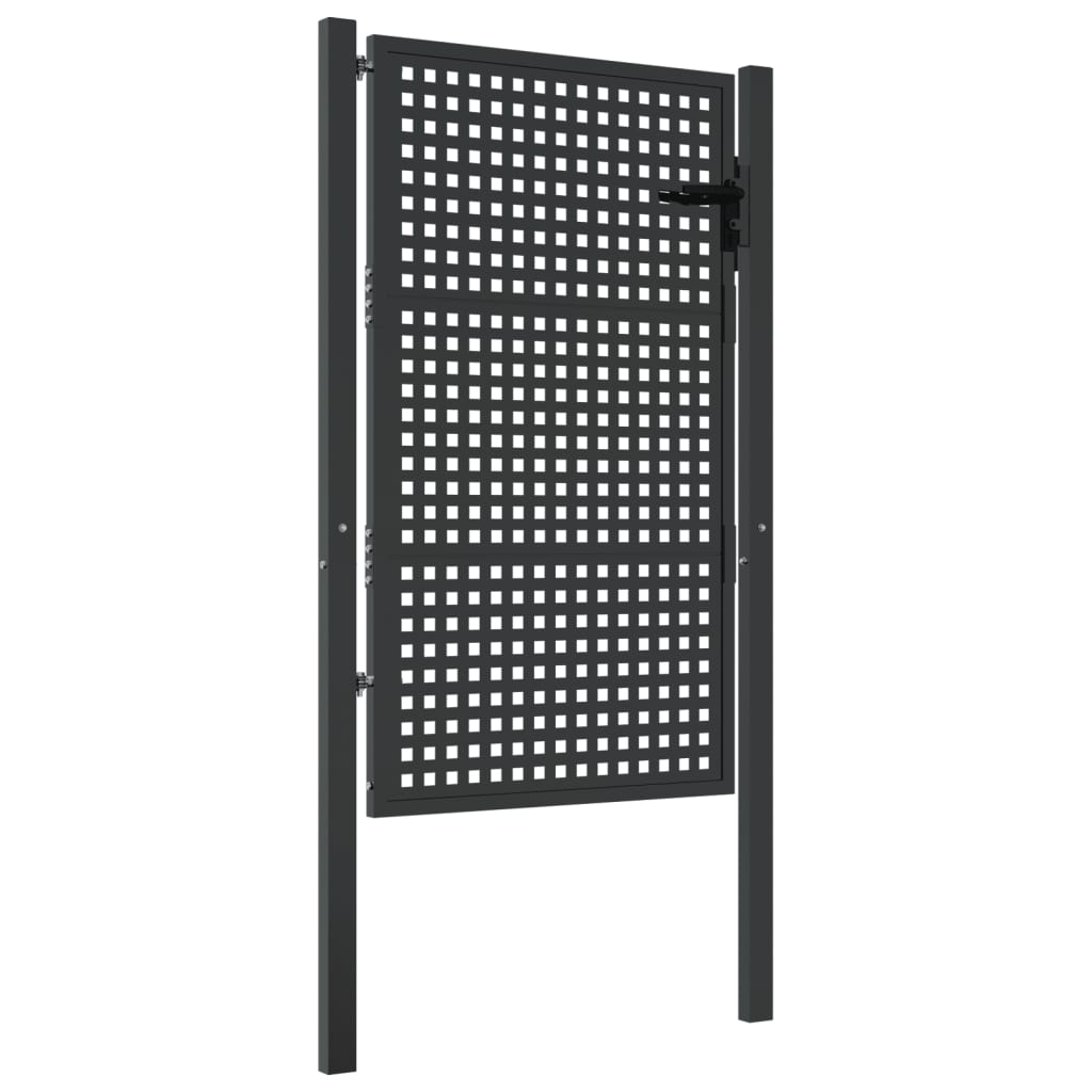 VidaXL Portail 105x200 cm acier anthracite