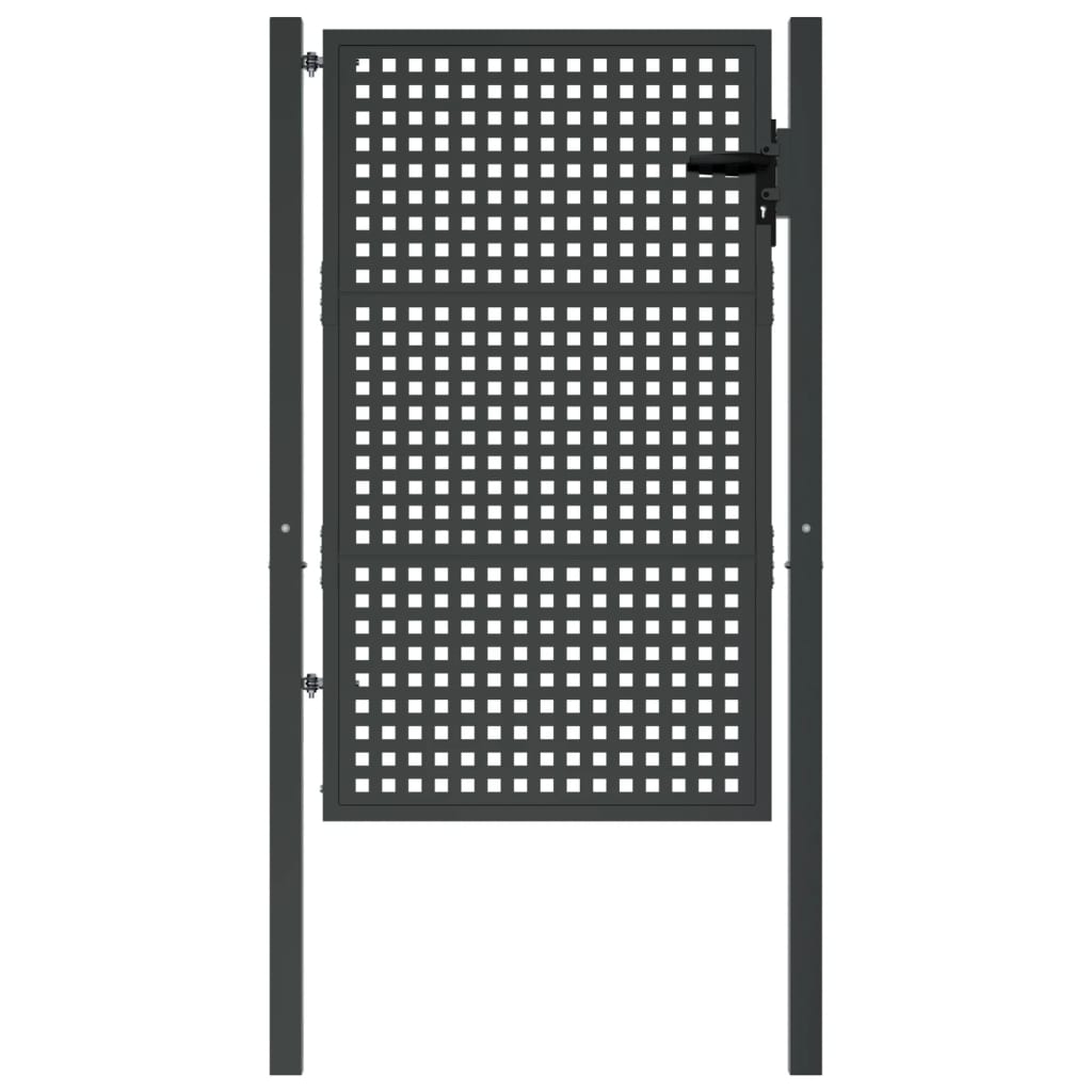 VidaXL Portail 105x200 cm acier anthracite