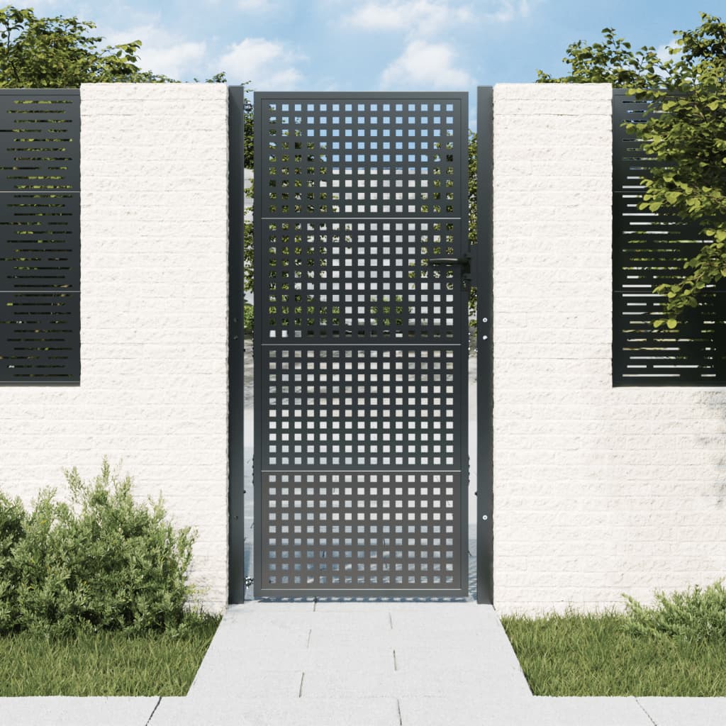 VidaXL Portail 105x225 cm acier anthracite