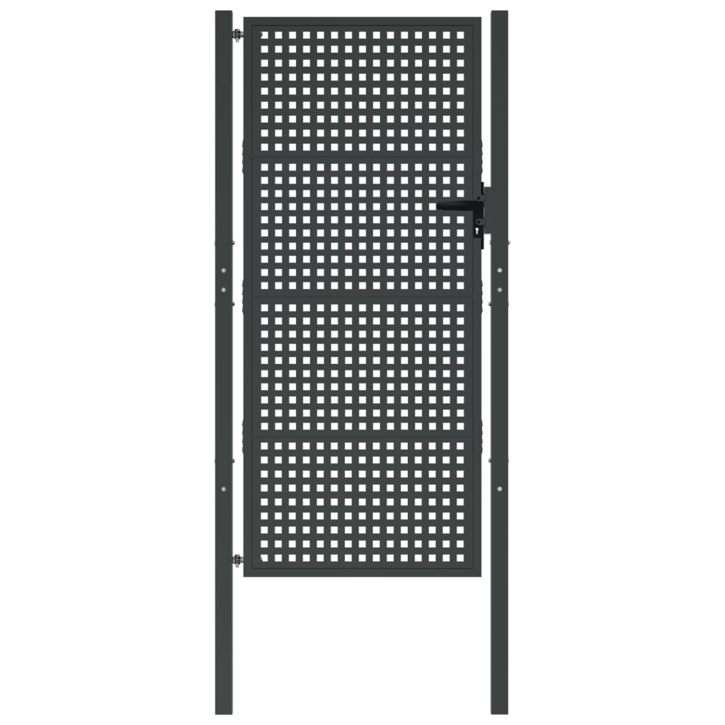 VidaXL Portail 105x250 cm acier anthracite