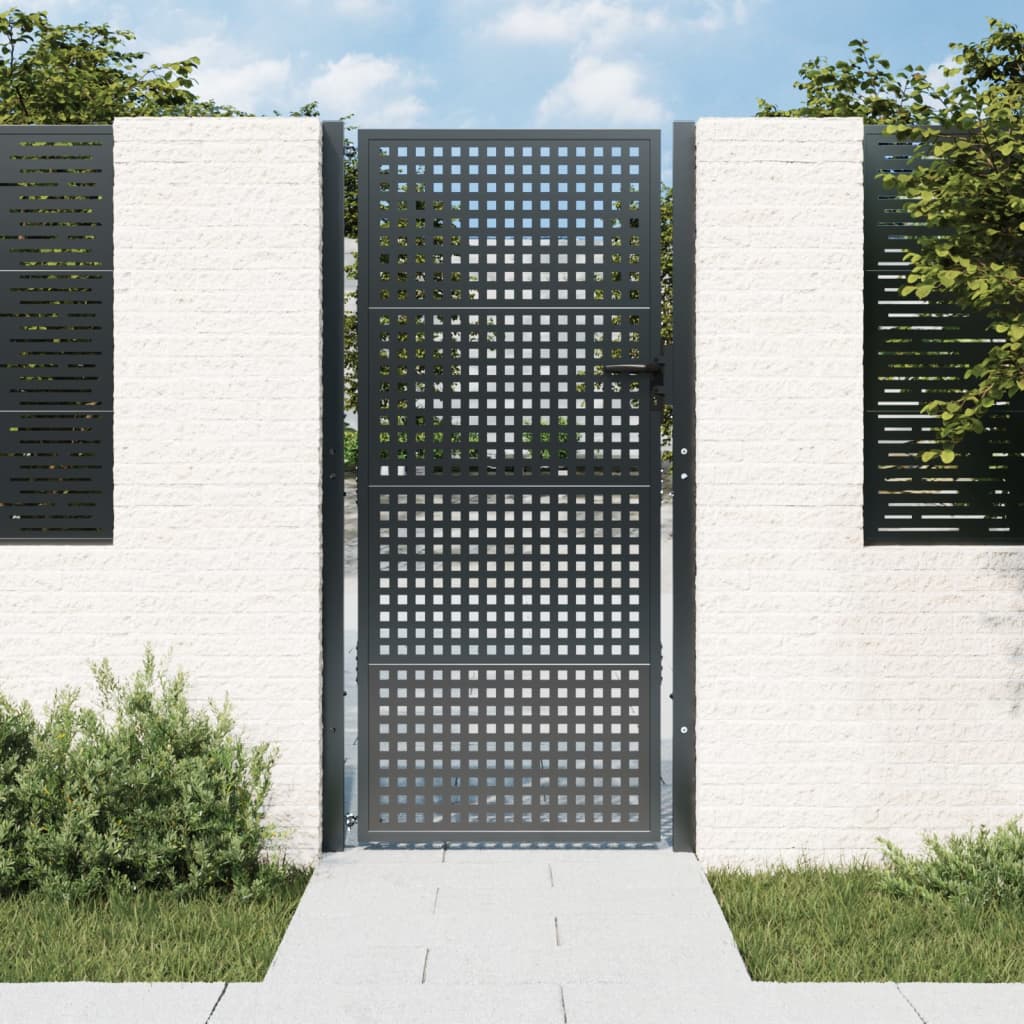 VidaXL Portail 105x250 cm acier anthracite