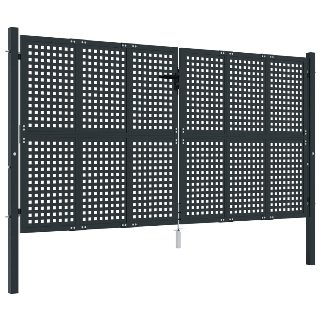 VidaXL Portail 300x150 cm acier anthracite