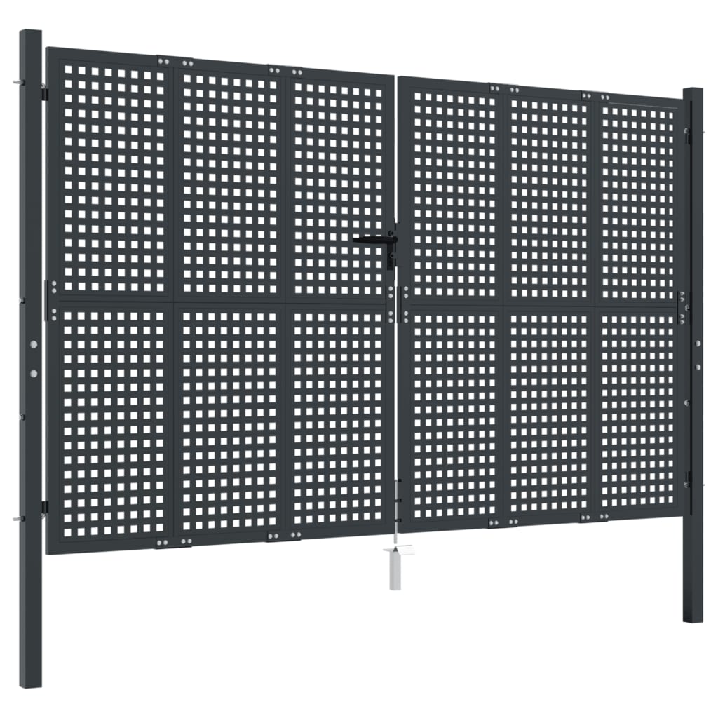 VidaXL Portail 300x200 cm acier anthracite