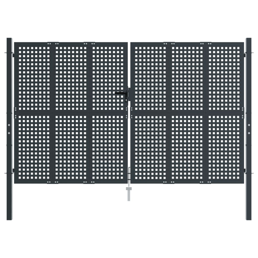 VidaXL Portail 300x200 cm acier anthracite
