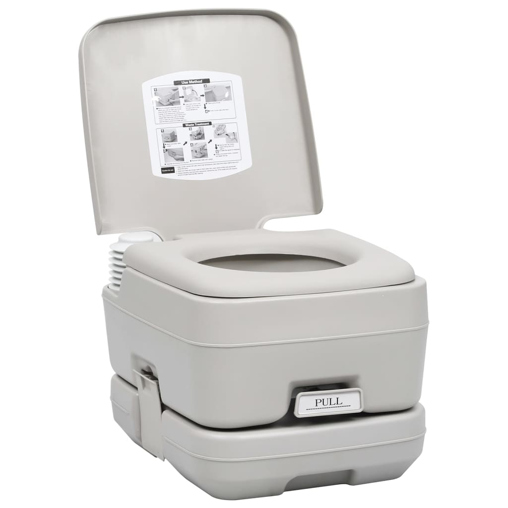 VidaXL Ensemble de toilettes et réservoir d'eau de camping portable