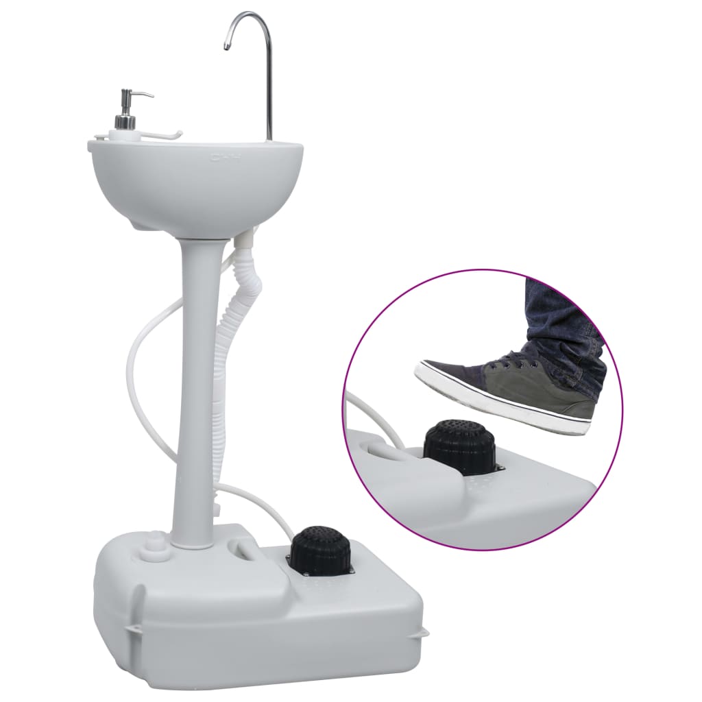 VidaXL Ensemble évier et réservoir d'eau de camping portable