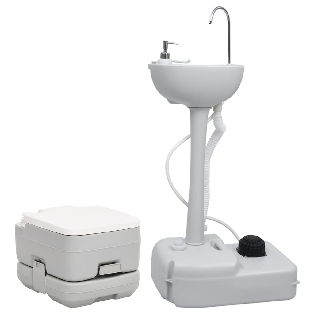 Vidaxl Camping Toilet et lavabo Portable