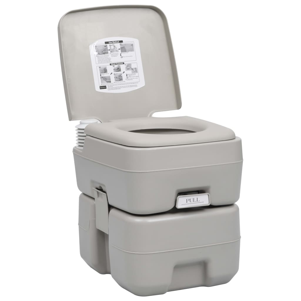 VidaXL Toilettes et lavabo de camping avec réservoir d'eau