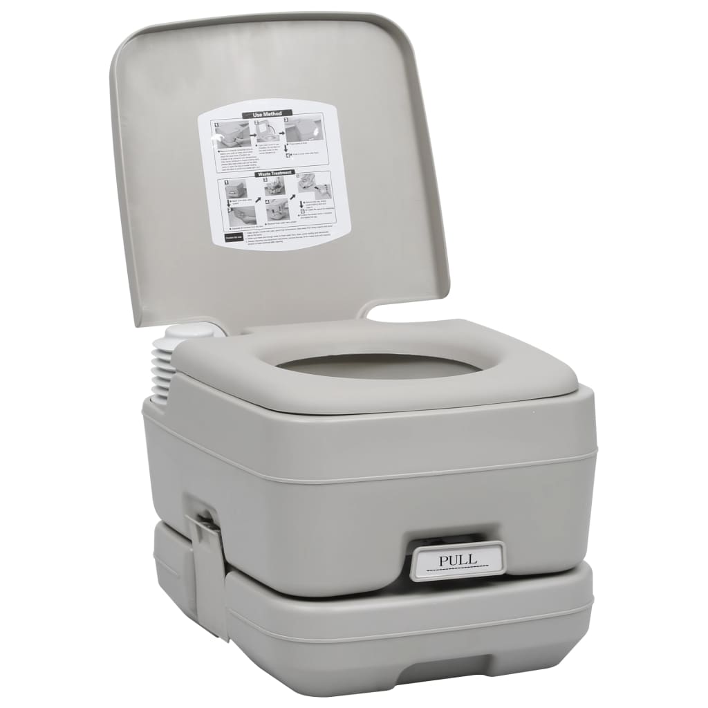 VidaXL Toilettes et lavabo de camping avec réservoir d'eau