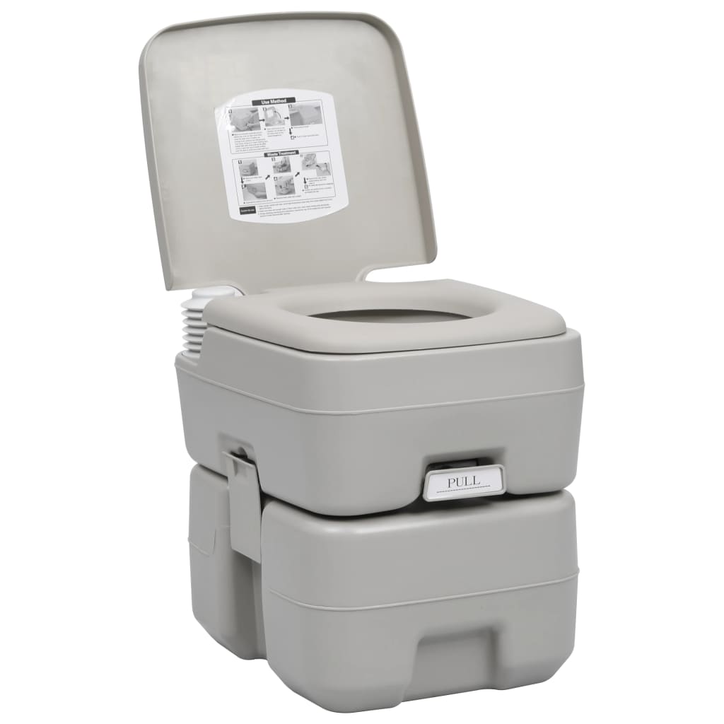 VidaXL Toilettes et lavabo de camping avec réservoir d'eau