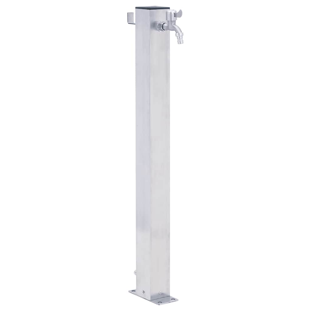 Vidaxx colonne d'eau carrée 100 cm inox
