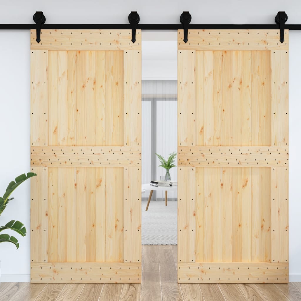 VidaXL Porte NARVIK 100x210 cm bois de pin massif